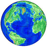 Orthographic projection - Altitude Color database